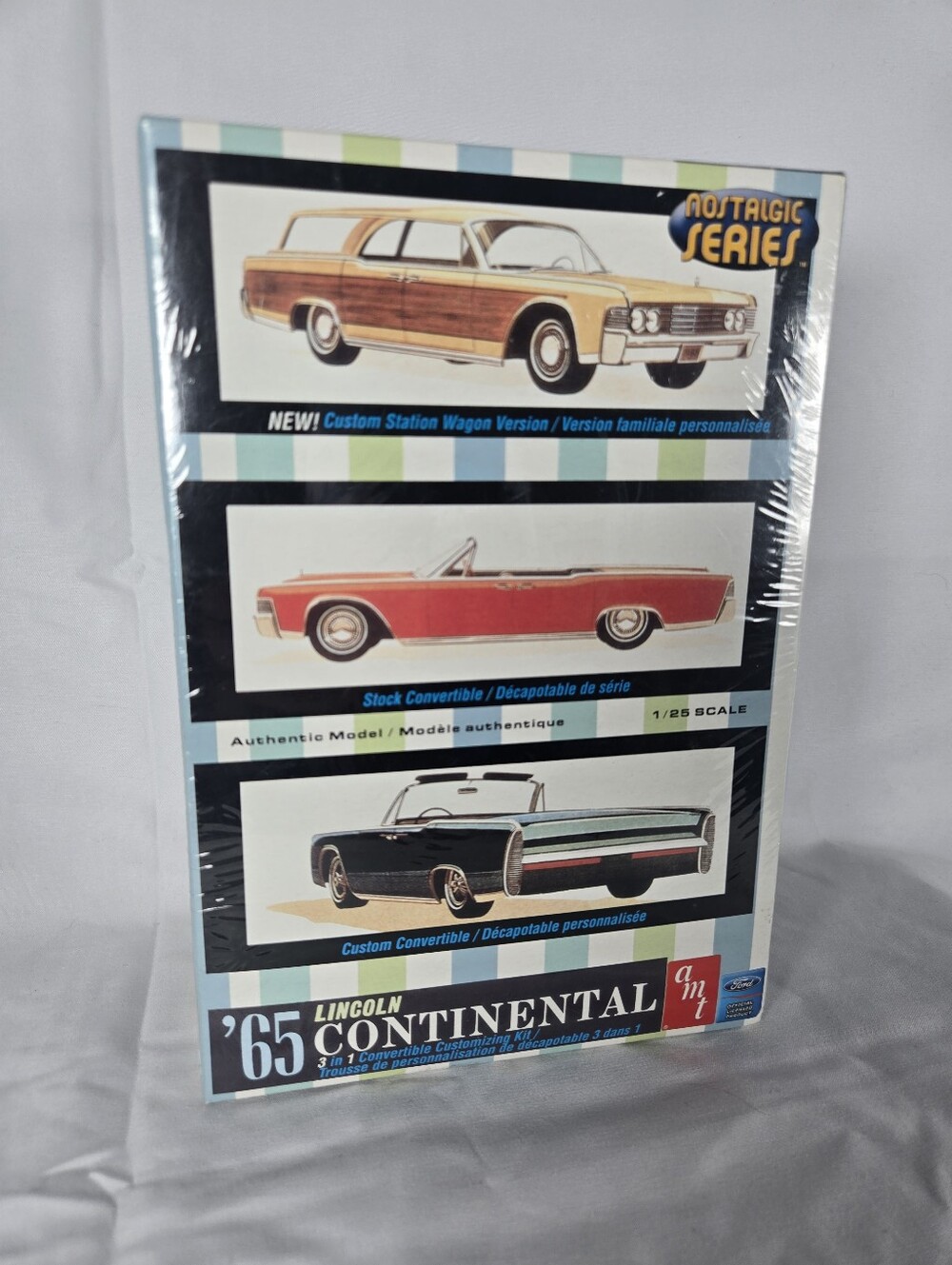 AMT '65 Lincoln Continental 3-in-1 Model Kit (1:25 Scale) – NIB / Sealed